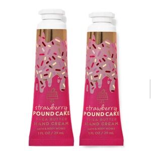 2 for $20 💋 SET OF TWO B&BW Strawberry Poundcake hand cream